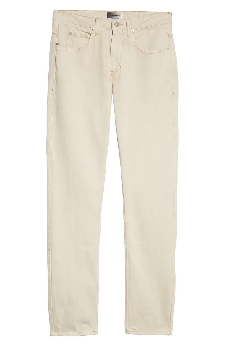 Isabel Marant Jack Nonstretch Denim Straight Leg Jeans, Alternate, color, 