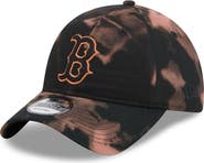 New Era Men's New Era Black Boston Red Sox Bleach Wash 9TWENTY Adjustable Hat