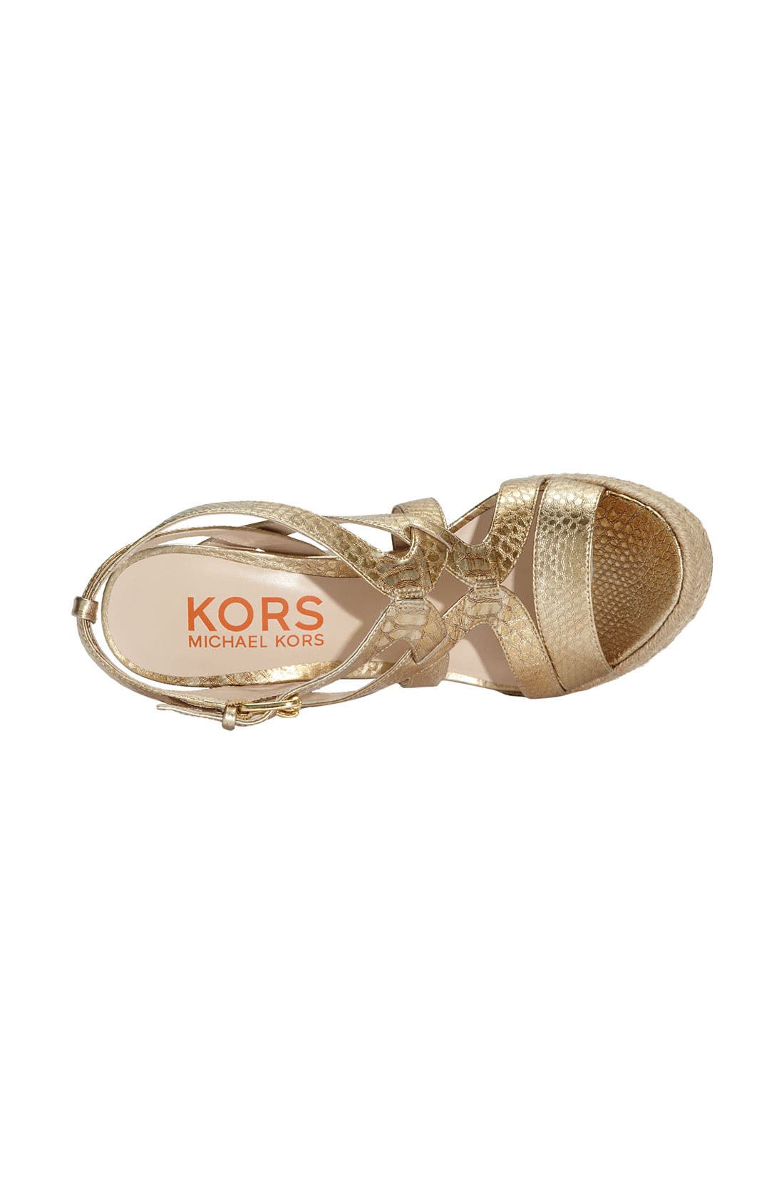 'Wilshire' Sandal, Alternate, color, GOLD SNAKE