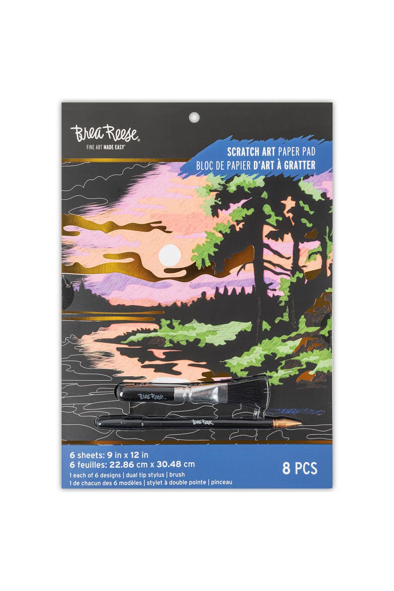 Scratch Art Paper Pad, Seasonal Landscapes, Main, color, Multicolored