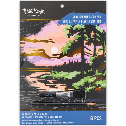 Scratch Art Paper Pad, Seasonal Landscapes