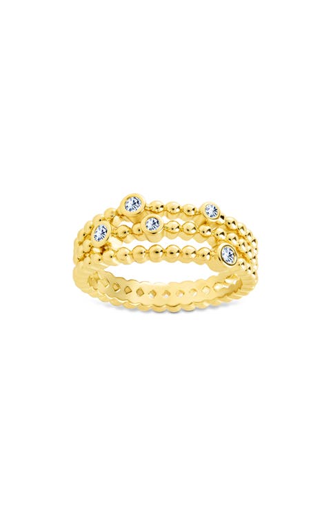 Ramona Cubic Zirconia Bubble Triple Band Ring