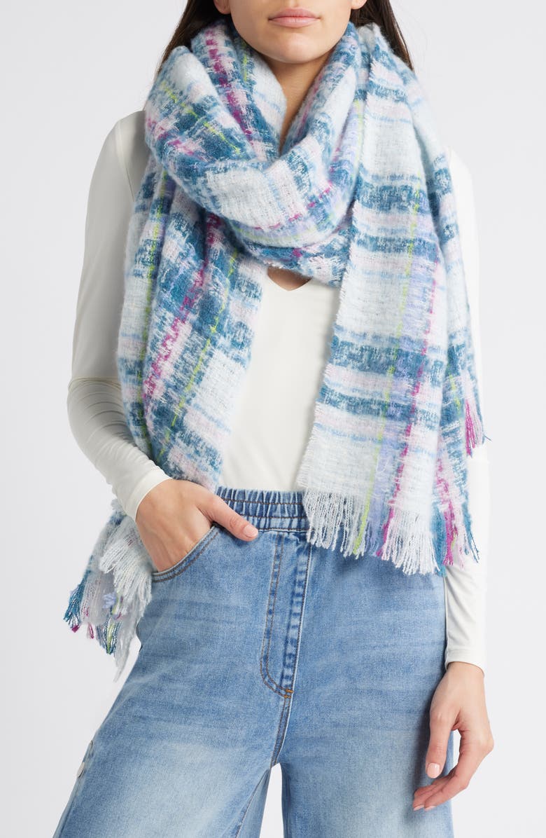 Treasure & Bond Fringe Blanket Scarf, Main, color, 