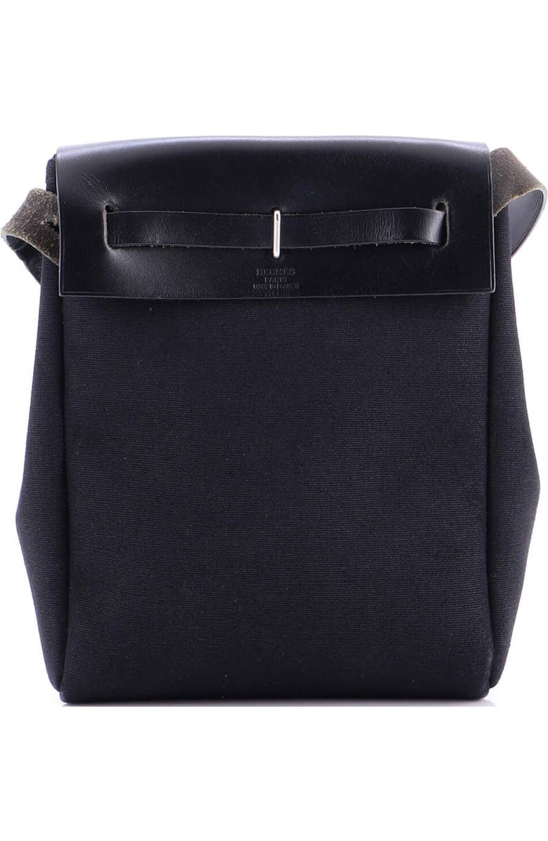 Pre-Owned Hermes Herbag Toile and Leather TPM, Alternate, color, Noir