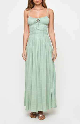 Tala Shirred Waist Cover-Up Maxi Sundress
