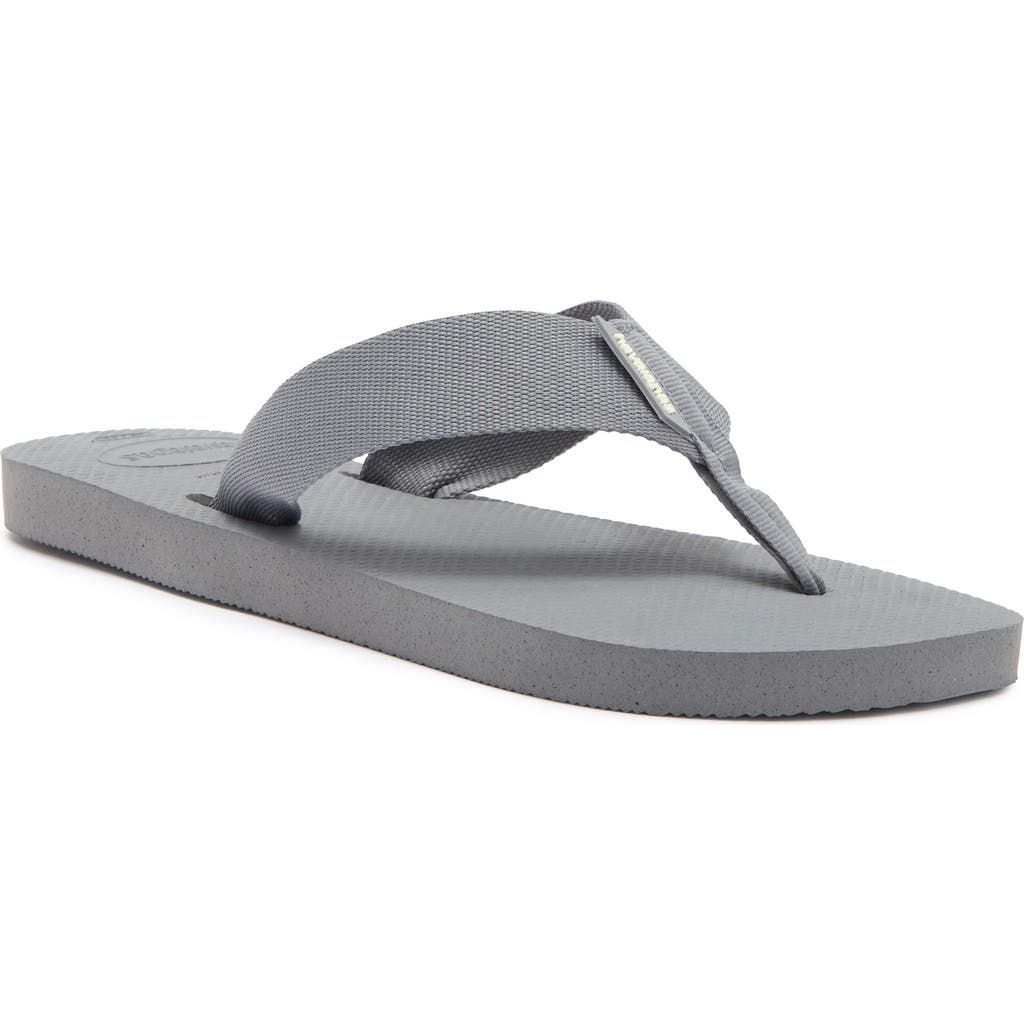 Havaianas Urban Basic Water Friendly Flip Flop In Steel Grey