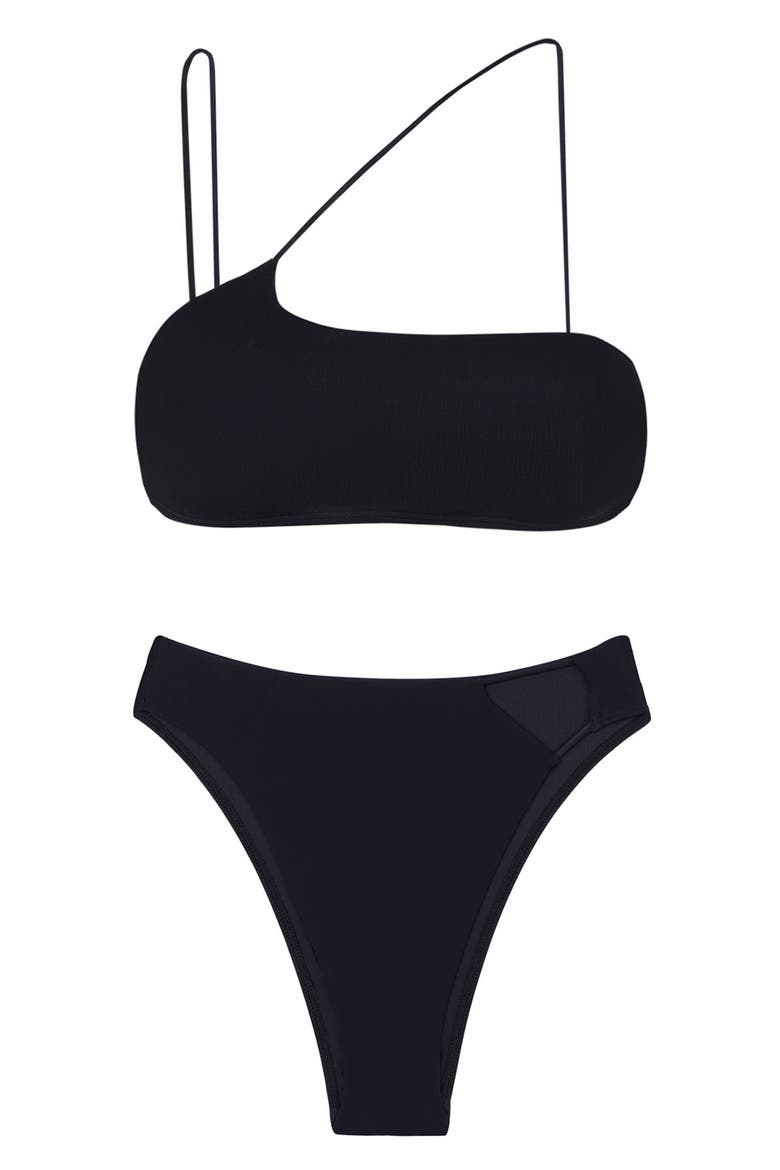 Nara Solid Bikini Top, Alternate, color, BLACK