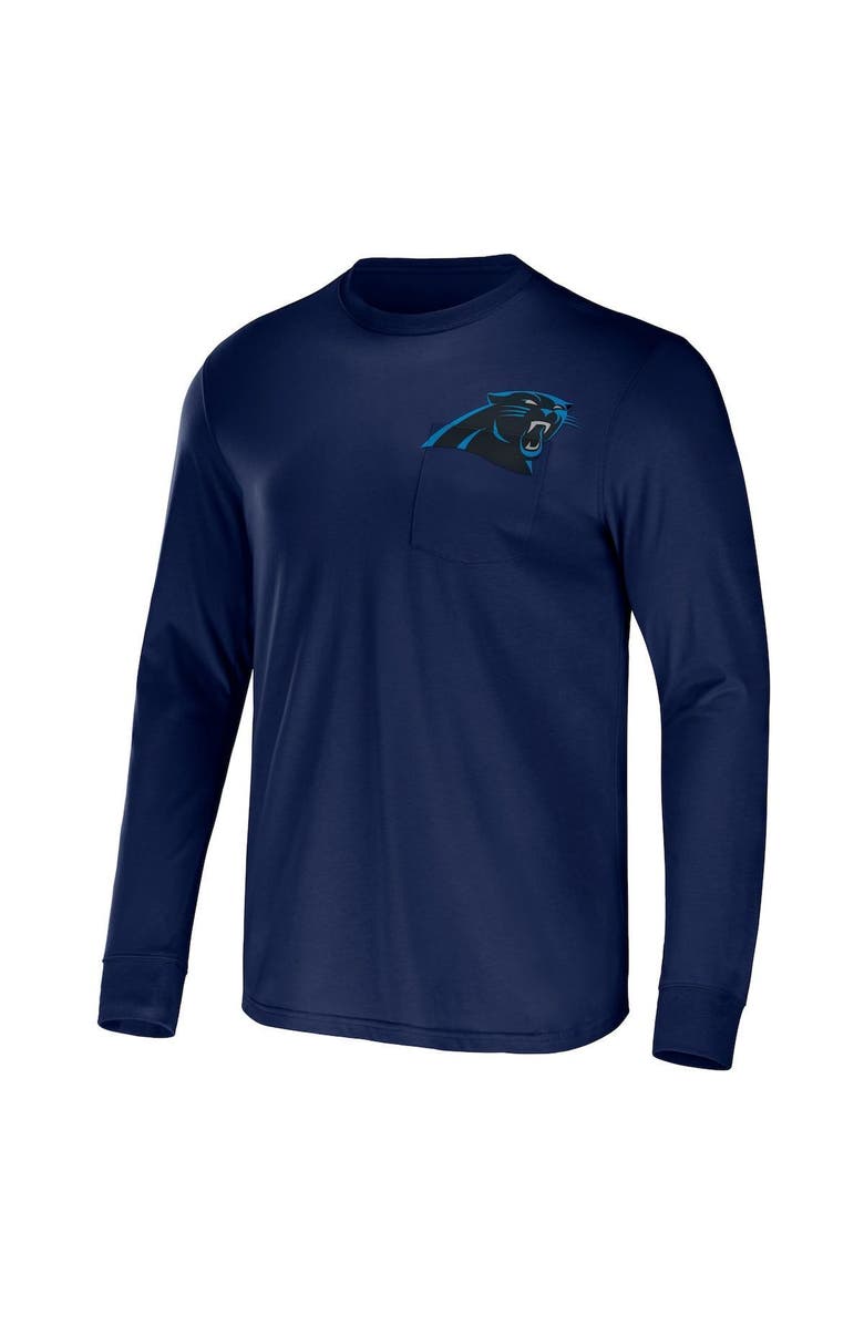 NFL X DARIUS RUCKER Men's NFL x Darius Rucker Collection by Fanatics Black Carolina Panthers Team Long Sleeve Pocket T-Shirt, Alternate, color, Black