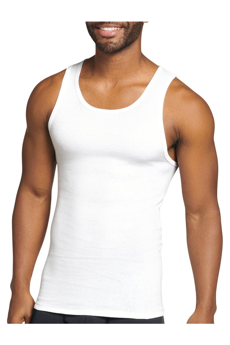 Big & Tall 3-pk Classic Cotton Athletic T-Shirts, Main, color, WHITE