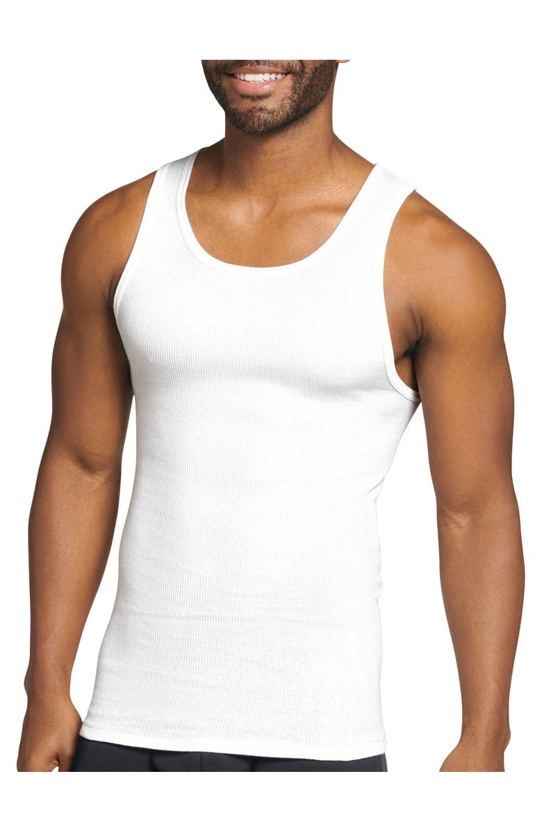 Jockey 3-pk Classic Cotton Athletic T-Shirts, Main, color, White