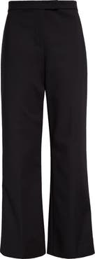 Max Mara Nepeta Stretch Virgin Wool Flare Leg Ankle Trousers