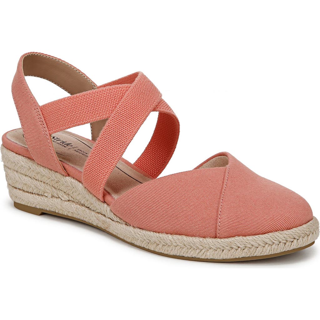 LIFESTRIDE LIFESTRIDE KIMBALL SLINGBACK ESPADRILLE PLATFORM WEDGE