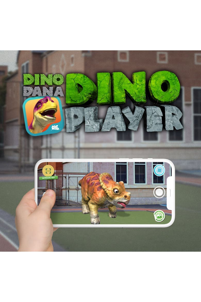 Dino Dana Triceratops Baby with Egg Kids Toy Figure, Alternate, color, None