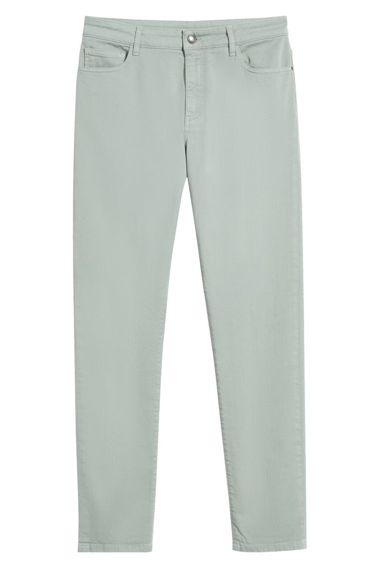 Garment Dyed Bull Denim Jeans, Alternate, color, GREEN