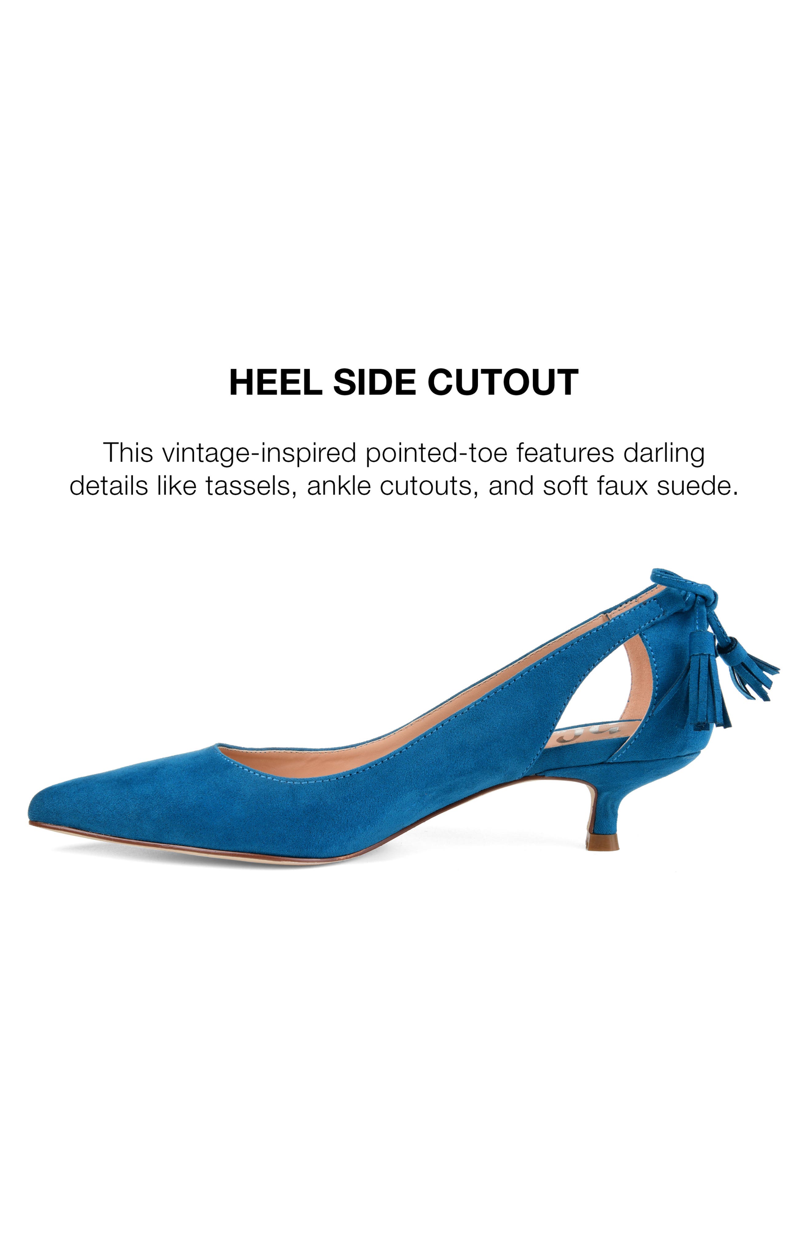 Journee Collection JOURNEE Bindi Kitten Heel Pump, Alternate, color, Teal