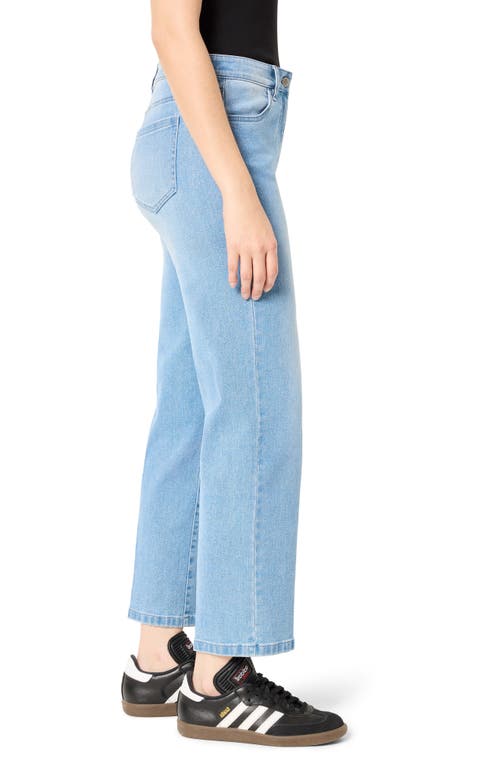 Nic + Zoe Nic+zoe High Rise Straight Leg Jeans In Silverstone In Blue