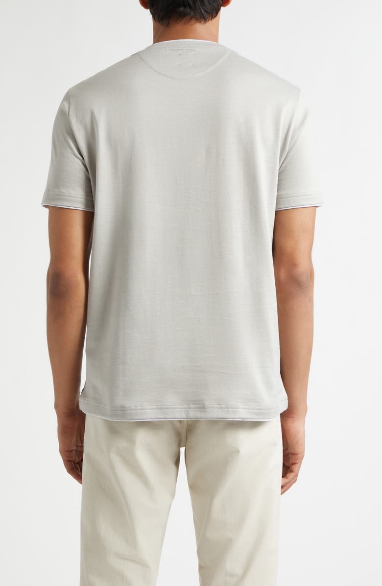 Eleventy Crewneck T-Shirt, Alternate, color, 80-13 Clay/ Light Grey