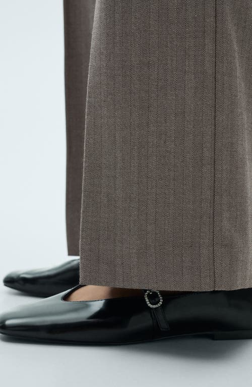 Shop Mango Carlosw Straight Leg Pants In Brown