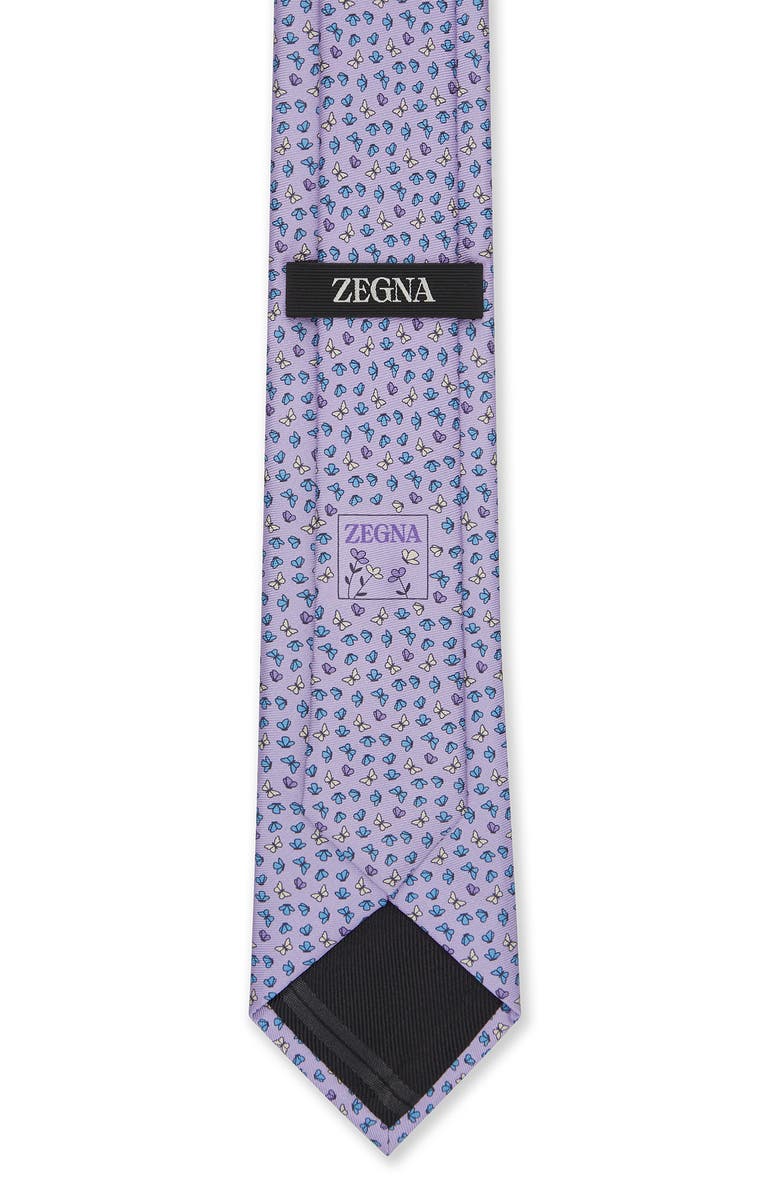 ZEGNA TIES Mulberry Silk Tie, Alternate, color, Teal