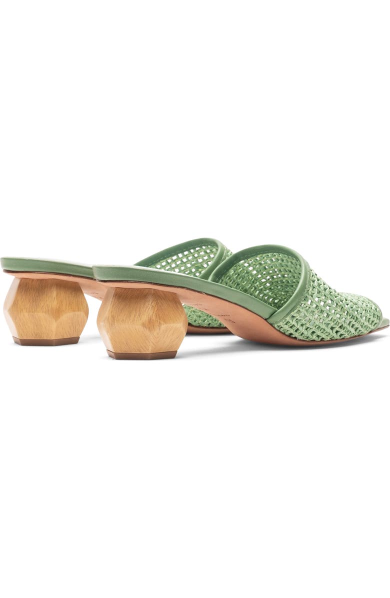 Frances Valentine Raffia Block Heel Sandal, Alternate, color, Green