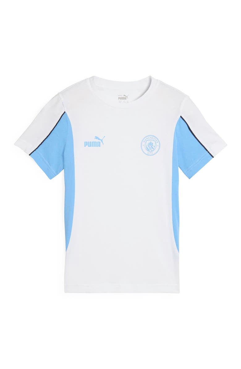 PUMA Men's Puma White Manchester City ftblARCHIVE T-Shirt, Alternate, color, White