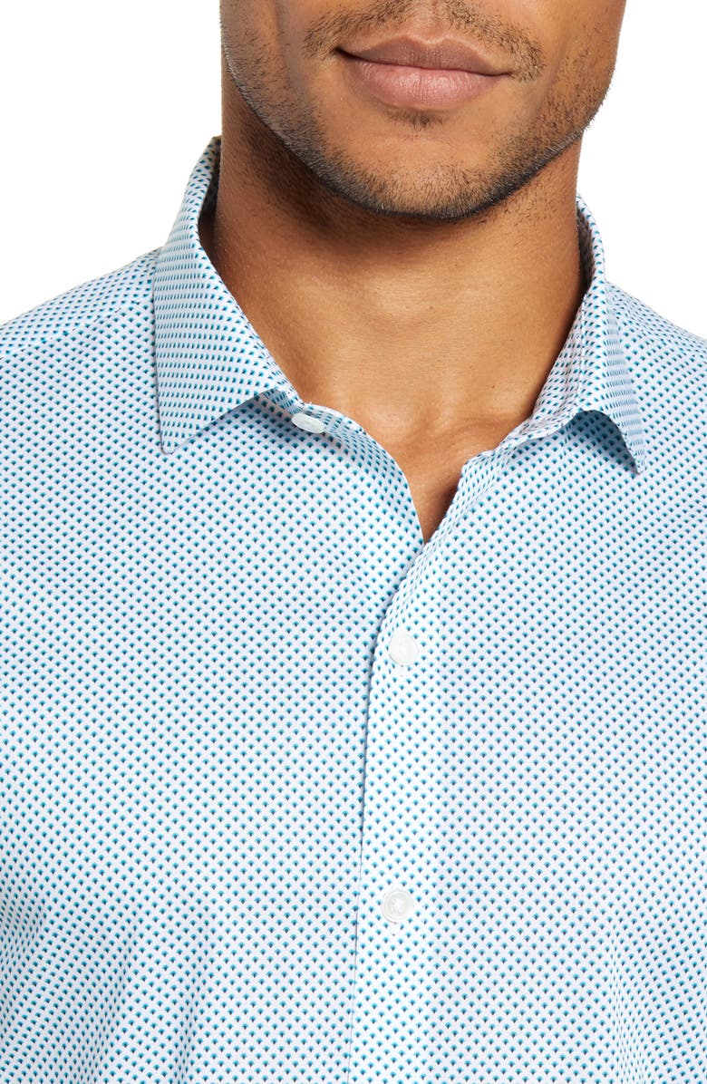 Zachary Prell Prescott Regular Fit Short Sleeve Button-Up Sport Shirt, Alternate, color, 