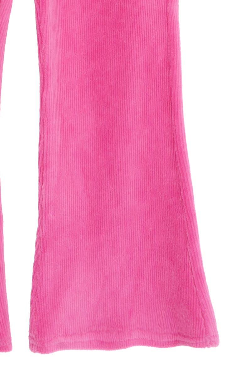 Rare Editions Kids' Floral Appliqué Sweatshirt & Flared Leggings Set, Alternate, color, Green