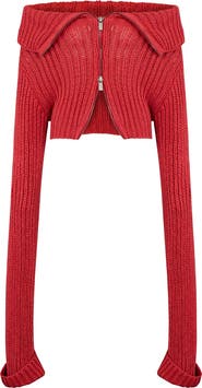 PCFG Cashmere Blend Your *Tch Knit Crop Top