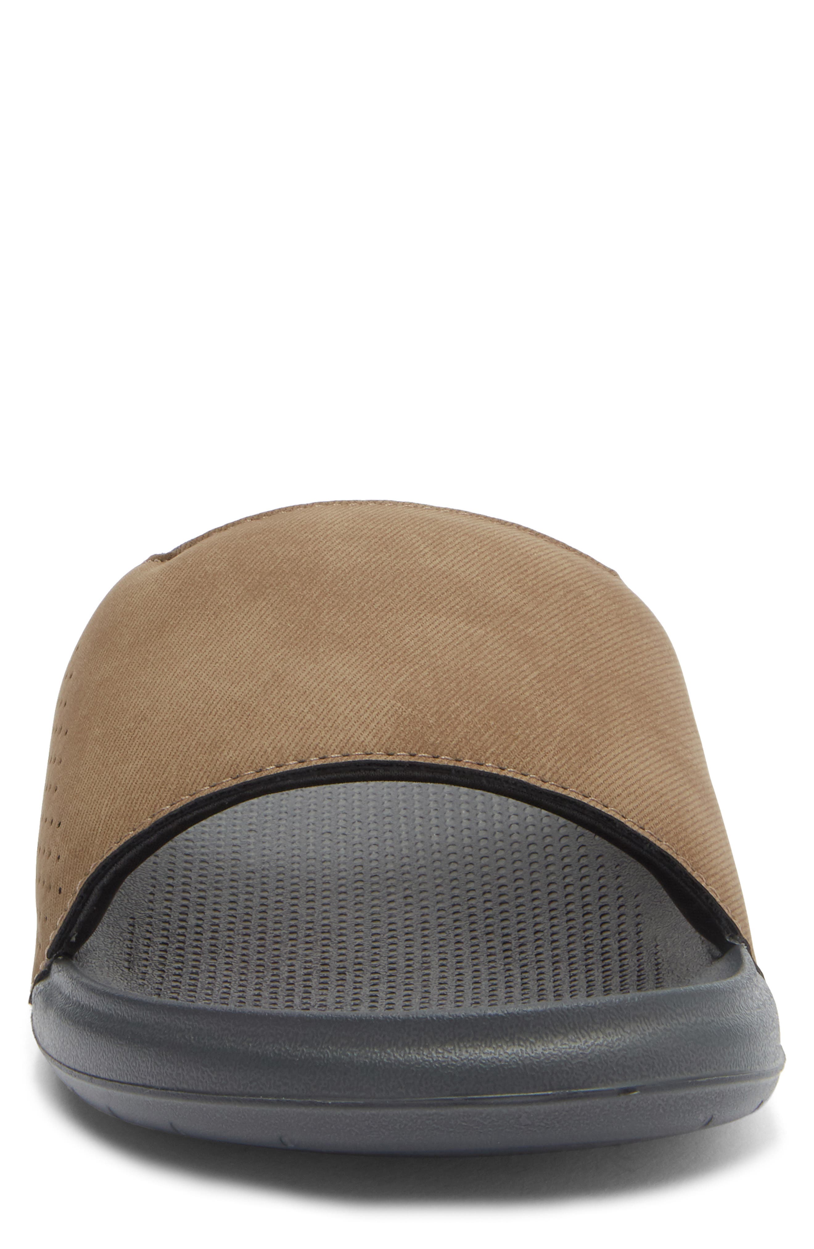 Reef Tailslide Slide Sandal, Alternate, color, Grey/ Tan