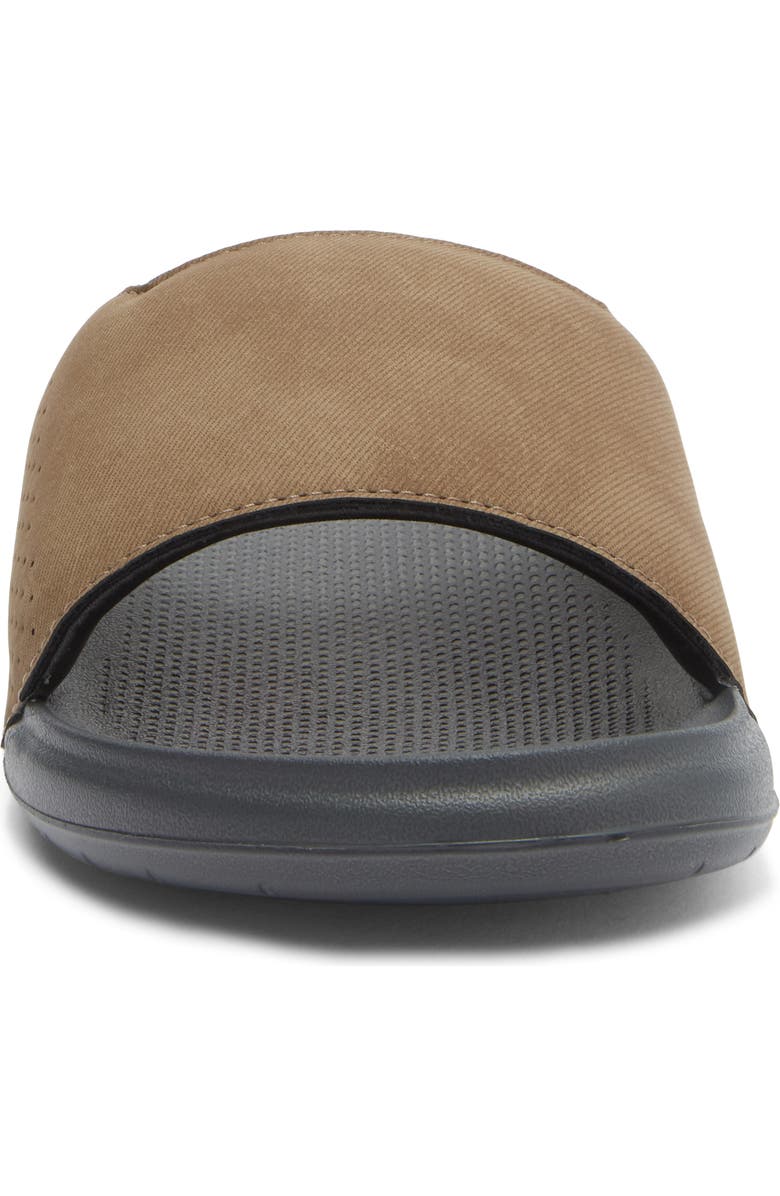 Reef Tailslide Slide Sandal, Alternate, color, Grey/ Tan