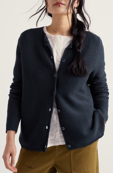 Makers Rib Organic & Recycled Cotton Cardigan