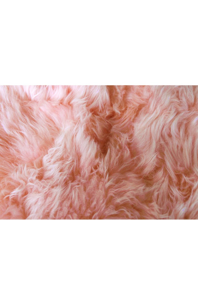 NATURAL New Zealand Triple Sheepskin Throw, Alternate, color, Pink