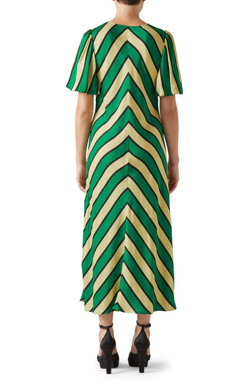 Shop Lk Bennett Meerim Maxi Dress In Green