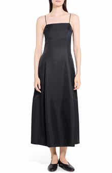 Theory Silk Twill A-Line Dress
