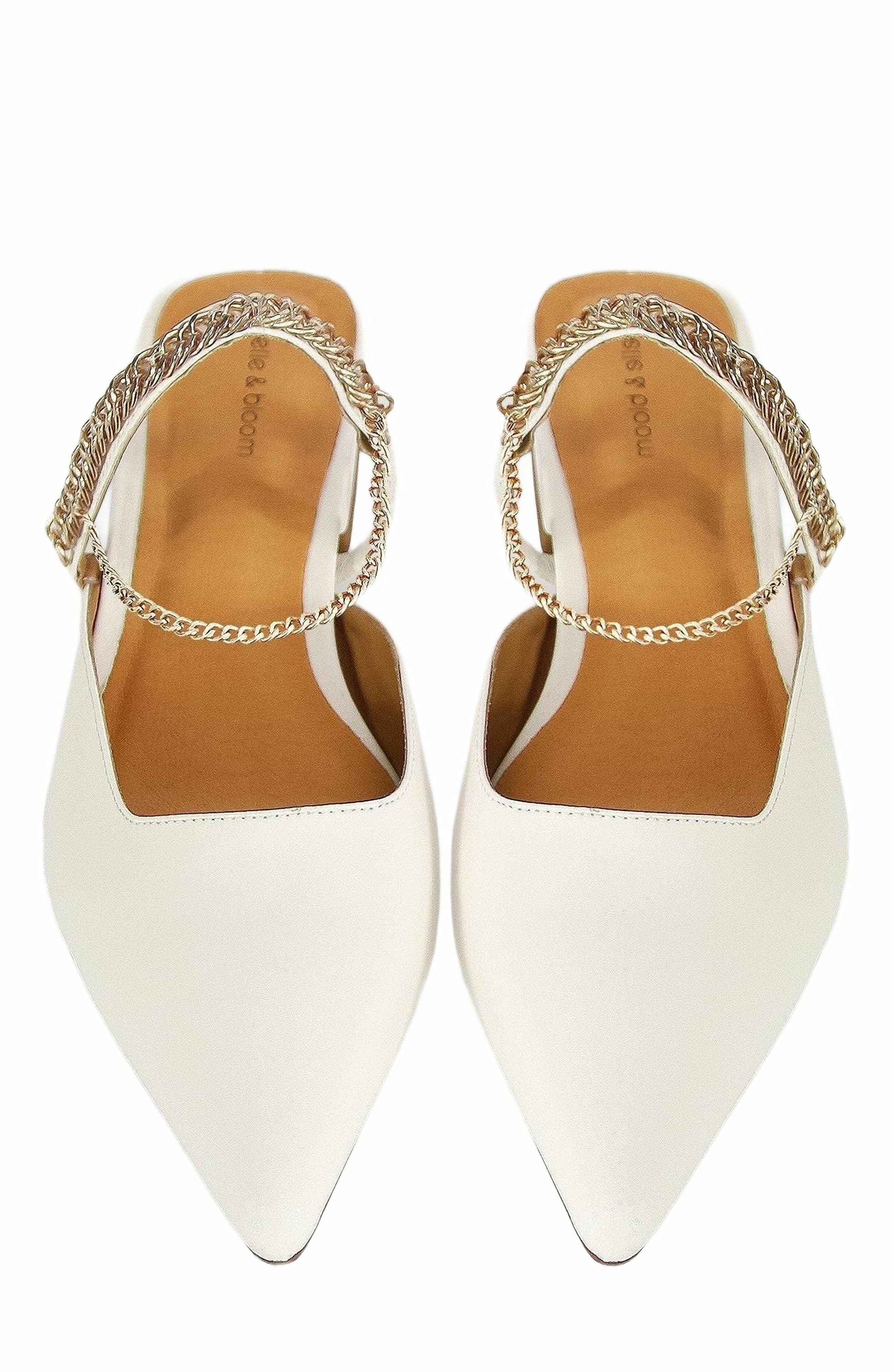 On The Go Leather Flat, Alternate, color, Cream