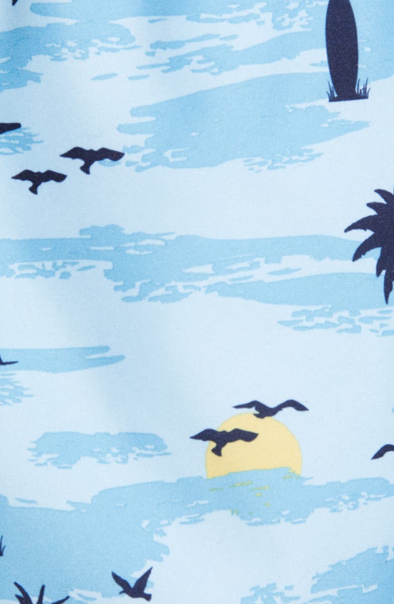 Trunks Surf & Swim Co. Paradise Island Print Swim Trunks, Alternate, color, 