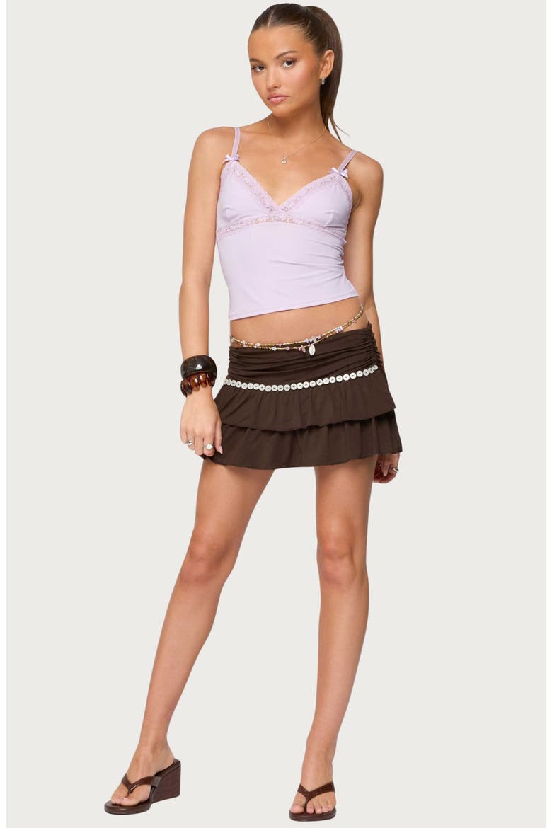 Fran Lace Trim Camisole, Alternate, color, LILAC
