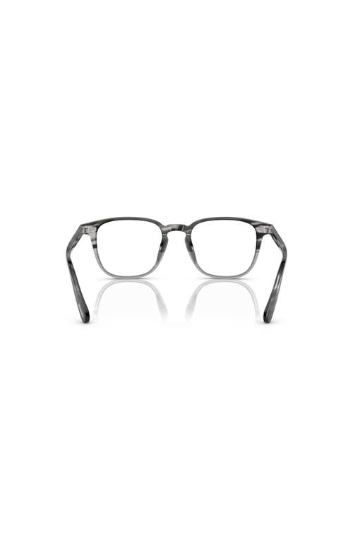 Oliver Peoples 48mm Rectangle Optical Glasses In Black