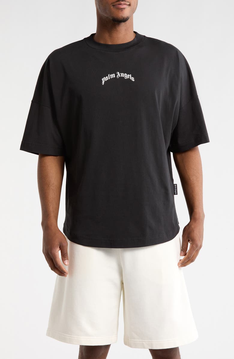 Palm Angels Arched Logo Graphic T-Shirt, Main, color,