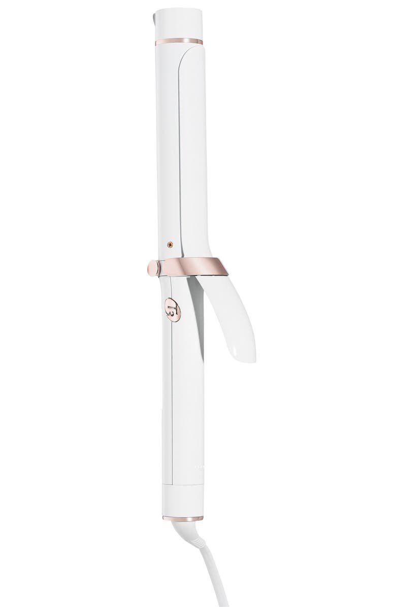 T3 Certified Refurbished T3 SinglePass Curl 1 ¼ Iron, Main, color, White