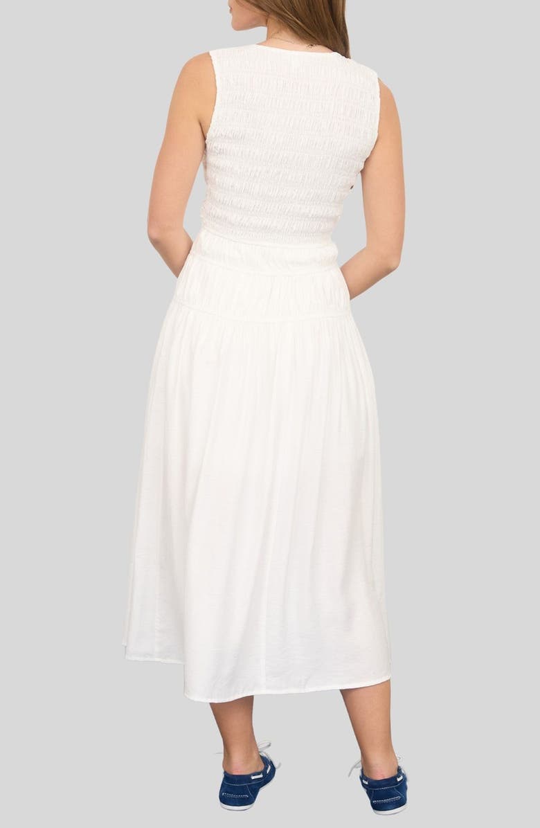 Blu Pepper Smock Bodice Midi Dress, Alternate, color,