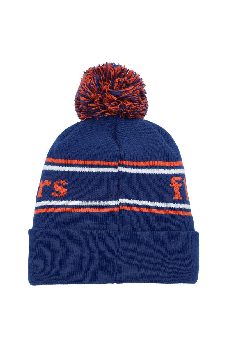 New Era Youth New Era Royal Florida Gators Marquee Cuffed Knit Hat with Pom, Alternate, color, 