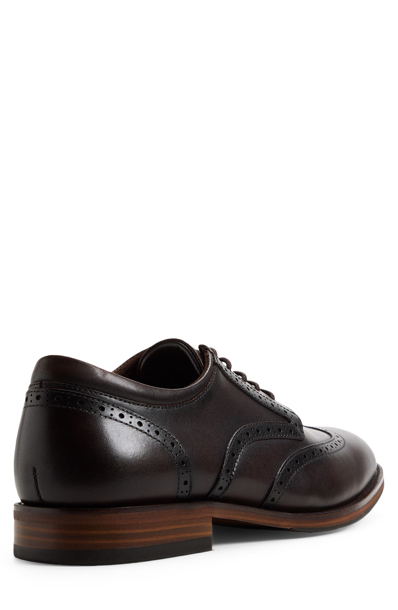 ALDO Harington Wingtip Derby, Alternate, color, Dark Brown