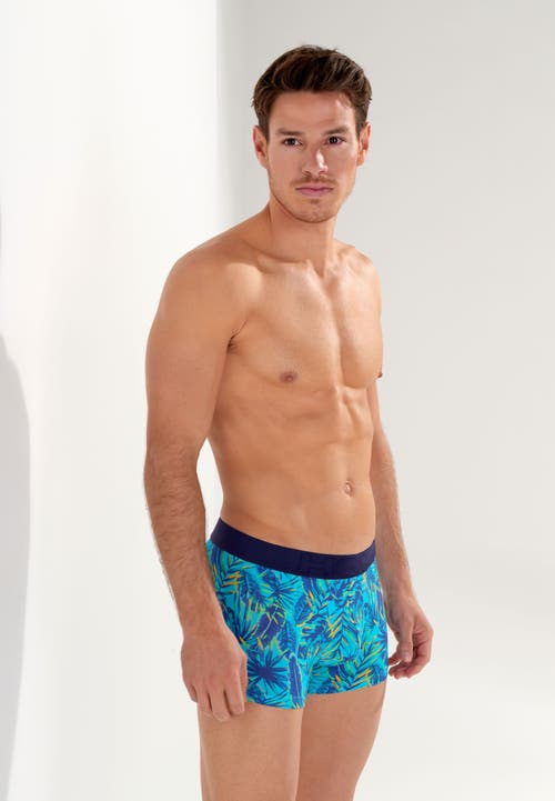 Hom Valley Boxer Briefs In Turquoise Print