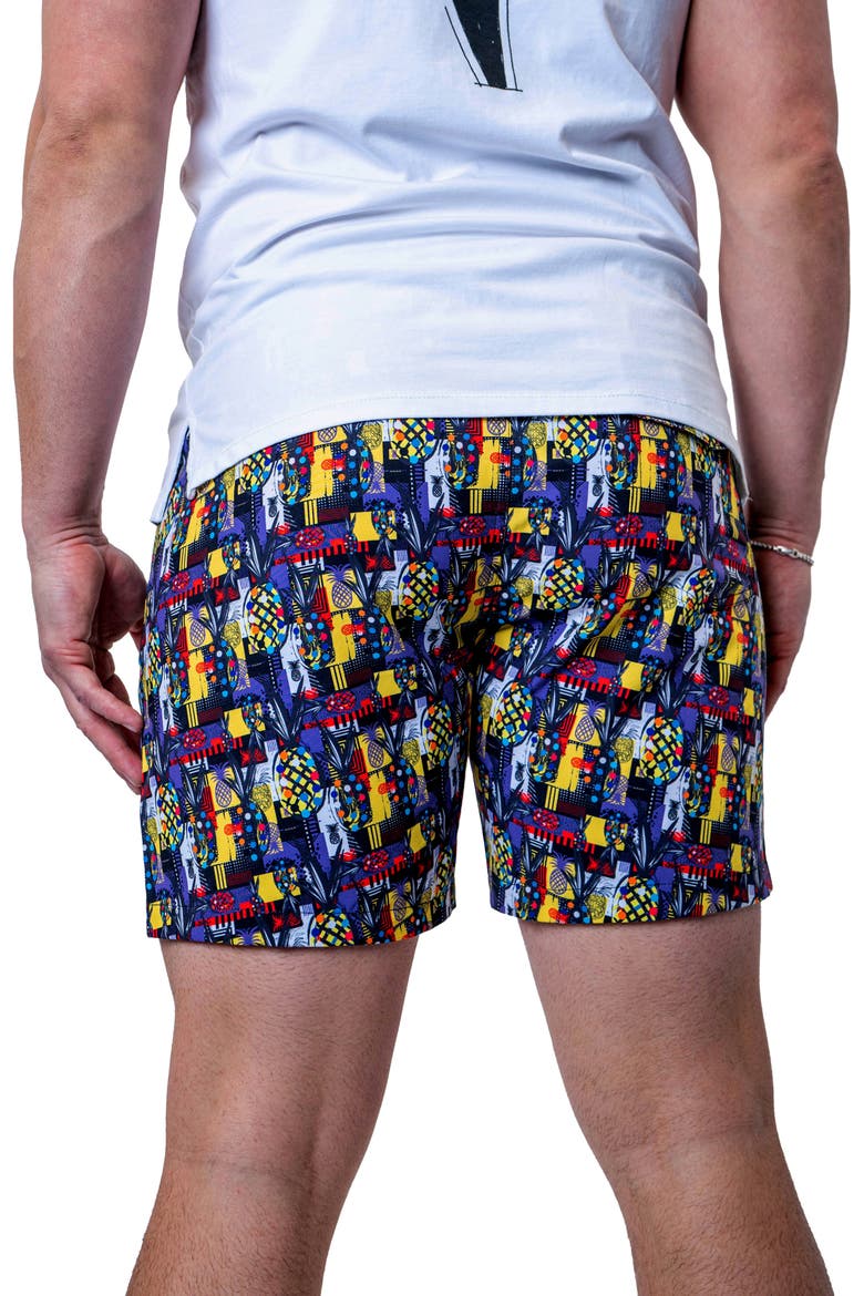 Lion Pineapple Swim Trunks, Alternate, color, MULTI