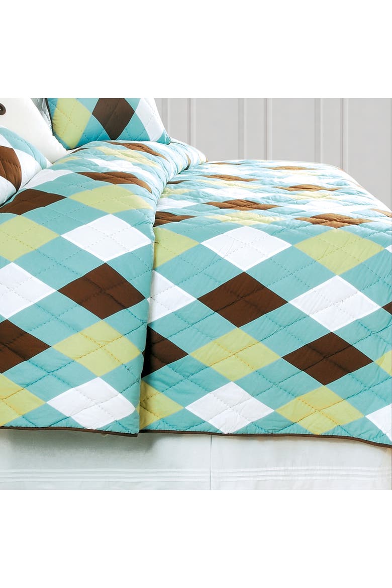 Argyle Quilt, Alternate, color, Blue