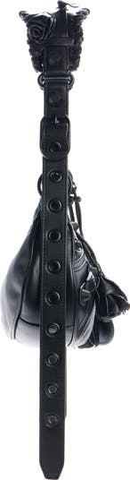 Extra Small Le Cagole Rose Leather Shoulder Bag