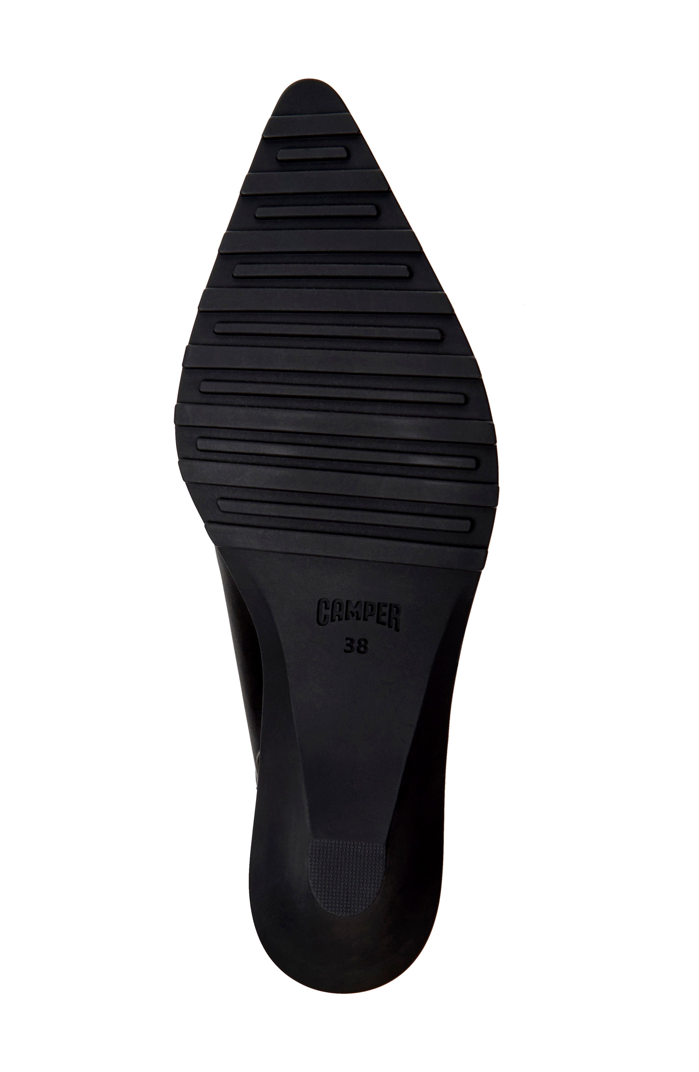 Anita Slingback Pointed Toe Flat, Alternate, color, BLACK
