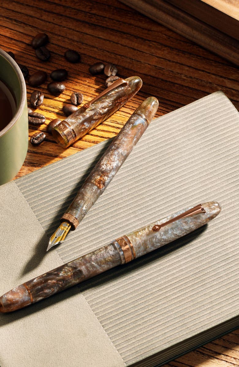 OMAS Ogiva Cocktail Series Espresso Martini Limited Edition Fountain Pen, Alternate, color, Brown Medium