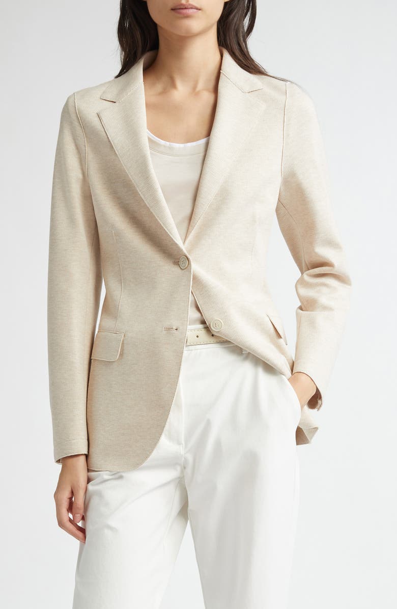 Eleventy Rib Knit Blazer, Main, color, 